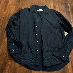 Old Navy Dark Blue Shirt with White Dots